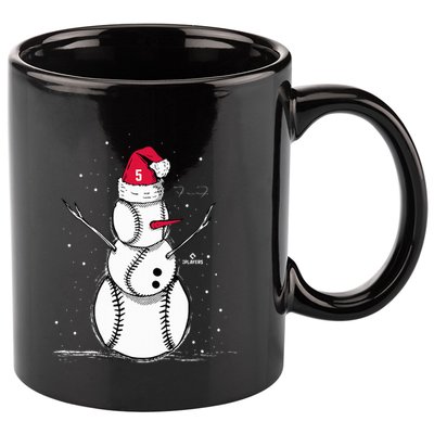 F.R.E.D.D.I.E Freeman Baseball Snowman 11oz C Handle Ceramic Mug