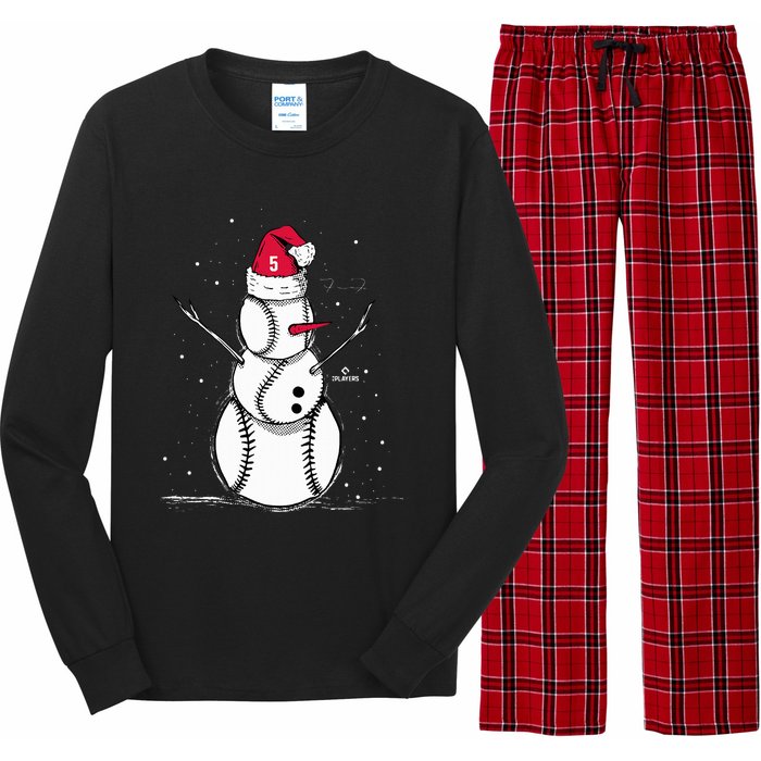 F.R.E.D.D.I.E Freeman Baseball Snowman Long Sleeve Pajama Set