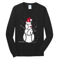 F.R.E.D.D.I.E Freeman Baseball Snowman Tall Long Sleeve T-Shirt