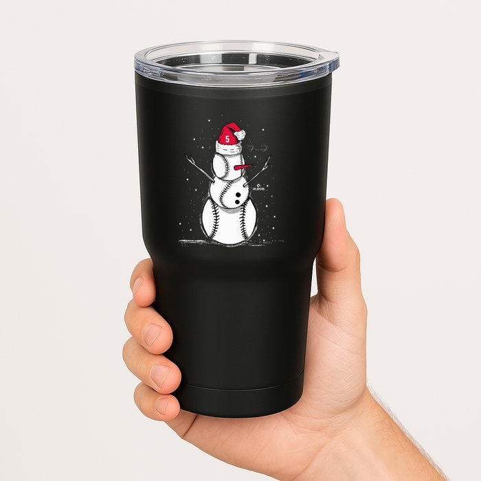 F.R.E.D.D.I.E Freeman Baseball Snowman Tumbler