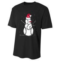 F.R.E.D.D.I.E Freeman Baseball Snowman Performance Sprint T-Shirt