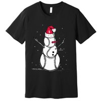 F.R.E.D.D.I.E Freeman Baseball Snowman Premium T-Shirt