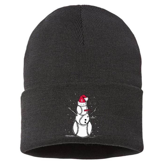 F.R.E.D.D.I.E Freeman Baseball Snowman Sustainable Knit Beanie