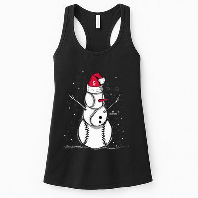 F.R.E.D.D.I.E Freeman Baseball Snowman Womens Tank Top