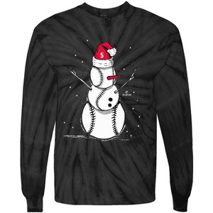 F.R.E.D.D.I.E Freeman Baseball Snowman Tie-Dye Long Sleeve Shirt