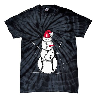 F.R.E.D.D.I.E Freeman Baseball Snowman Tie-Dye T-Shirt