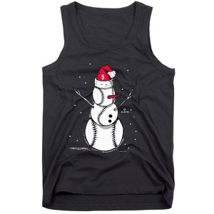 F.R.E.D.D.I.E Freeman Baseball Snowman Tank Top