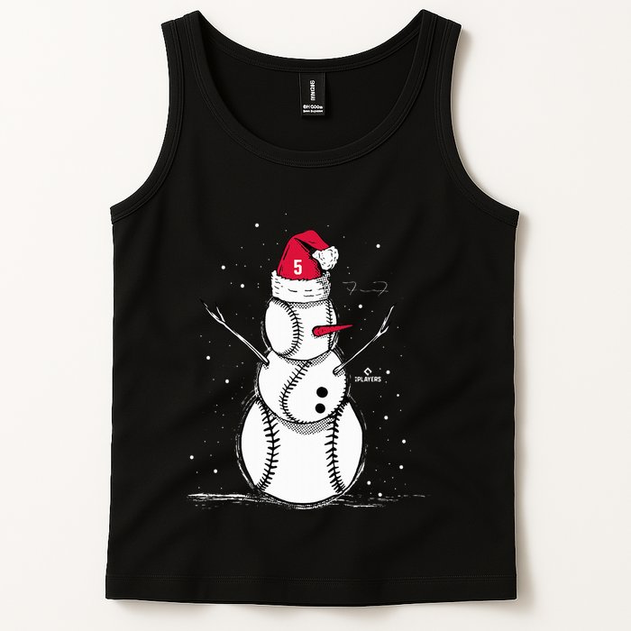 F.R.E.D.D.I.E Freeman Baseball Snowman Tank Top