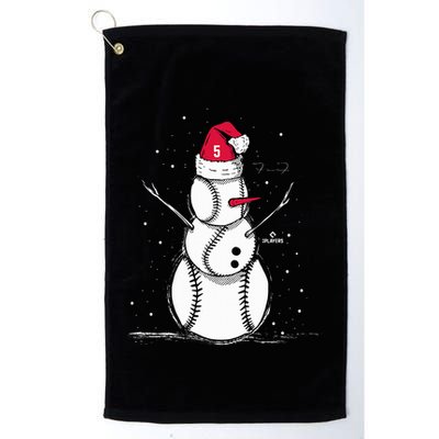 F.R.E.D.D.I.E Freeman Baseball Snowman Golf Towel