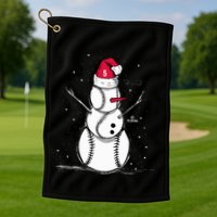 F.R.E.D.D.I.E Freeman Baseball Snowman Golf Towel