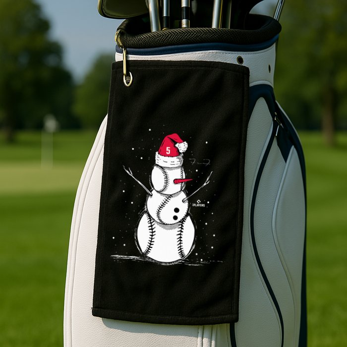 F.R.E.D.D.I.E Freeman Baseball Snowman Golf Towel