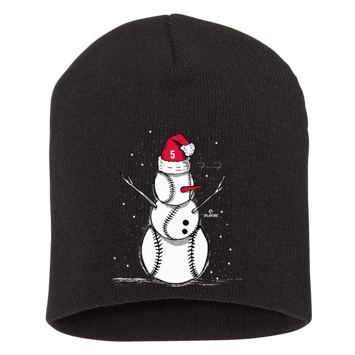 F.R.E.D.D.I.E Freeman Baseball Snowman Short Acrylic Beanie