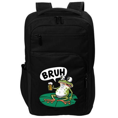 Funny Frog Bruh .. Impact Tech Backpack