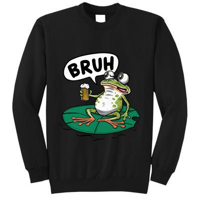 Funny Frog Bruh .. Tall Sweatshirt