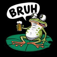 Funny Frog Bruh .. Zip Tote Bag