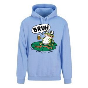 Funny Frog Bruh .. Unisex Surf Hoodie