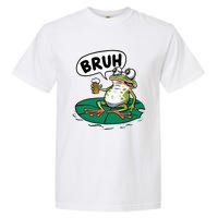 Funny Frog Bruh .. Garment-Dyed Heavyweight T-Shirt