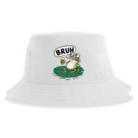 Funny Frog Bruh .. Sustainable Bucket Hat