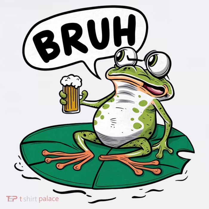 Funny Frog Bruh .. Adult Drive Performance Visor