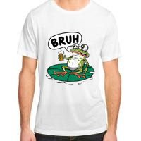 Funny Frog Bruh .. Adult ChromaSoft Performance T-Shirt