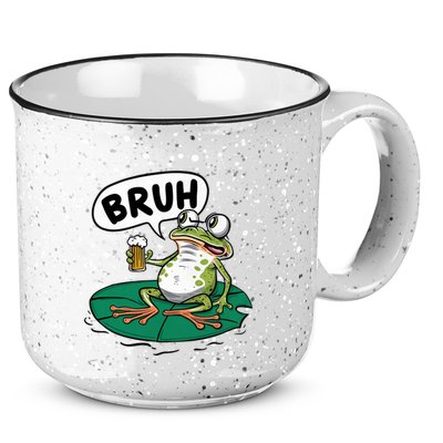 Funny Frog Bruh .. 15oz Campfire Ceramic Mug