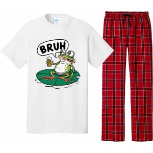 Funny Frog Bruh .. Pajama Set