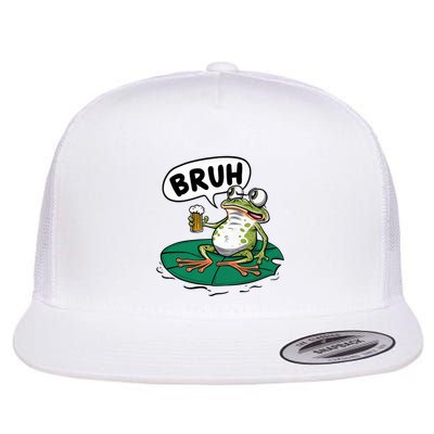 Funny Frog Bruh .. Flatbill Hat