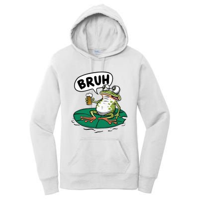 Funny Frog Bruh .. Women's Pullover Hoodie