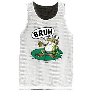 Funny Frog Bruh .. Mesh Reversible Basketball Jersey Tank