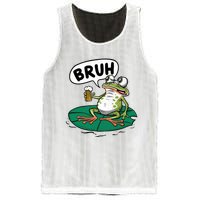 Funny Frog Bruh .. Mesh Reversible Basketball Jersey Tank