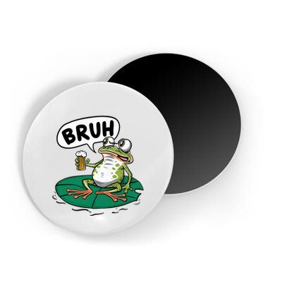 Funny Frog Bruh .. Magnet