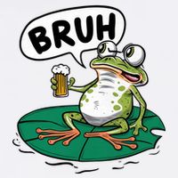 Funny Frog Bruh .. Magnet