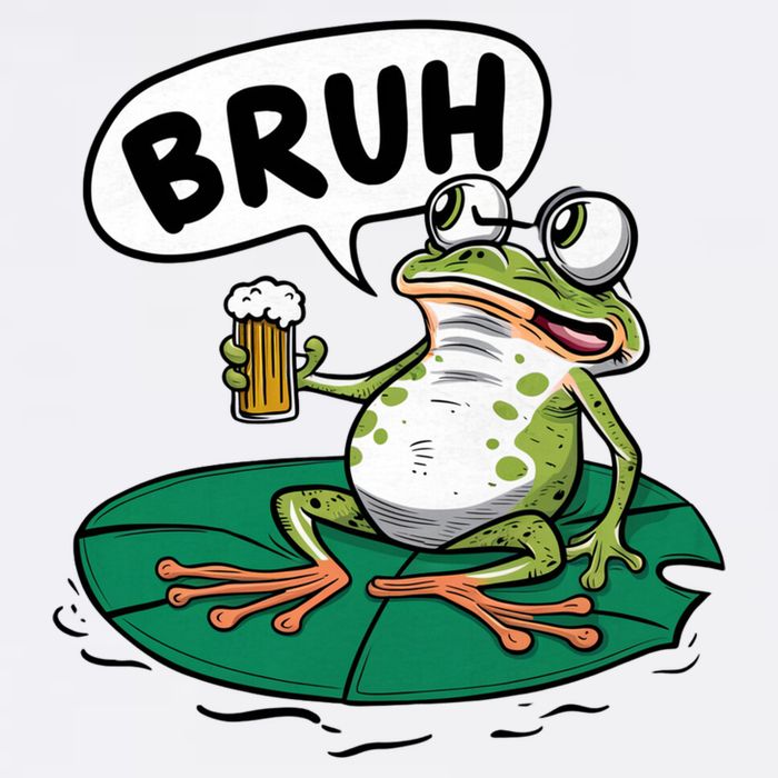 Funny Frog Bruh .. Magnet