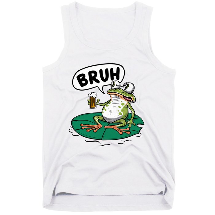 Funny Frog Bruh .. Tank Top