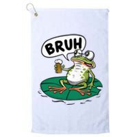 Funny Frog Bruh .. Platinum Collection Golf Towel