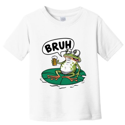Funny Frog Bruh .. Toddler T-Shirt