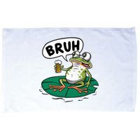 Funny Frog Bruh .. Microfiber Hand Towel