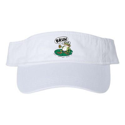 Funny Frog Bruh .. Valucap Bio-Washed Visor