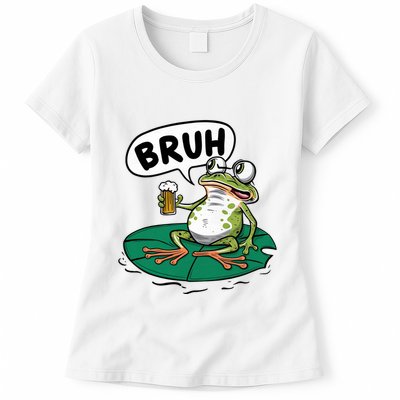 Funny Frog Bruh .. Womens T-Shirt