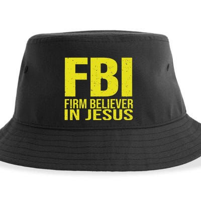 Fbi Firm Believer In Jesus 2025 Sustainable Bucket Hat