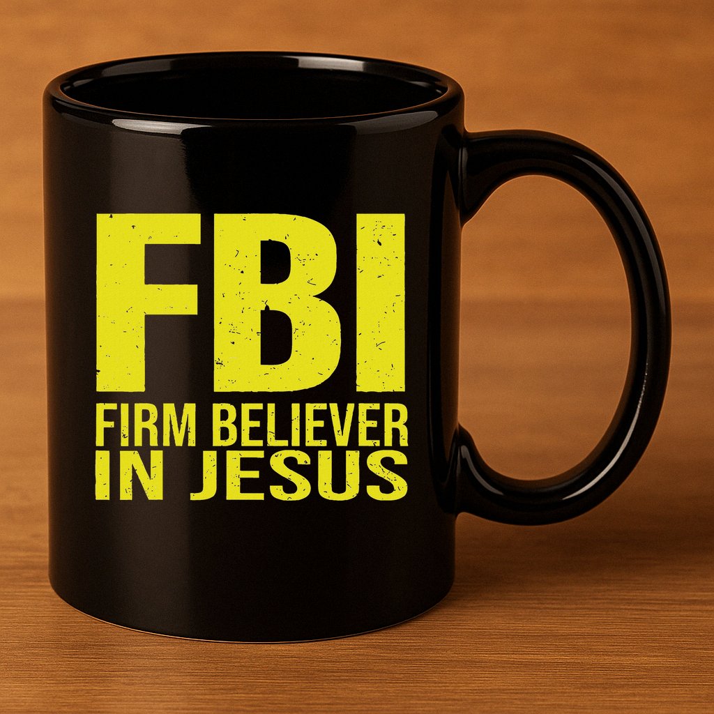 Fbi Firm Believer In Jesus 2025 11oz C Handle Ceramic Mug