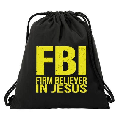Fbi Firm Believer In Jesus 2025 Drawstring Bag