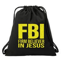 Fbi Firm Believer In Jesus 2025 Drawstring Bag