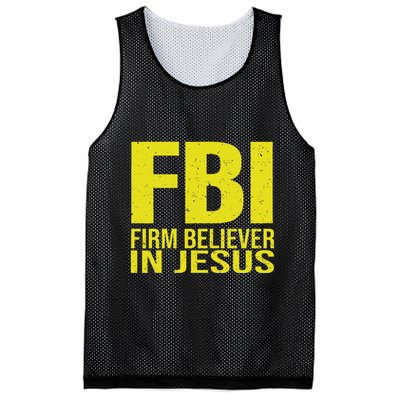 Fbi Firm Believer In Jesus 2025 Mesh Reversible Basketball Jersey Tank