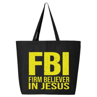 Fbi Firm Believer In Jesus 2025 25L Jumbo Tote