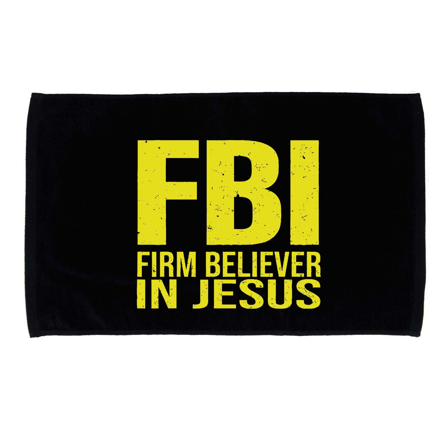 Fbi Firm Believer In Jesus 2025 Microfiber Hand Towel