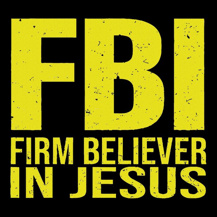 Fbi Firm Believer In Jesus 2025 Cropped Pullover Crew