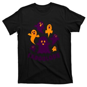 Funny Faboolous Boo Ghost Retro Halloween Costume Gift T-Shirt