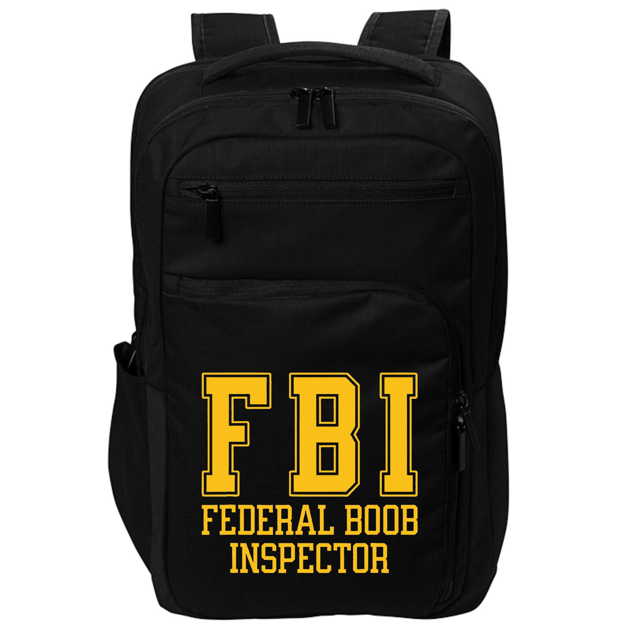 Fbi Federal Boob Inspector Funny Saying Fathers Impact Tech Backpack