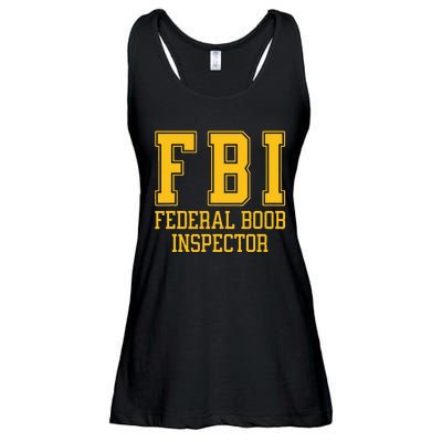 Fbi Federal Boob Inspector Funny Saying Fathers Ladies Essential Flowy Tank